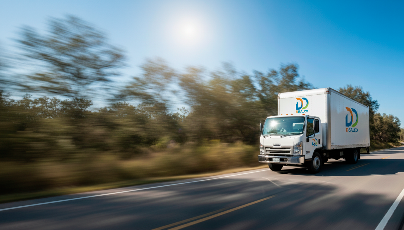 Imagen de camion en la carretera