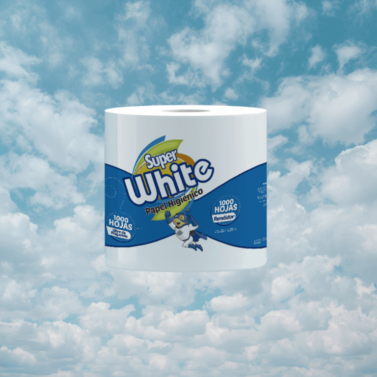 rollo de papel sanitario en el cielo