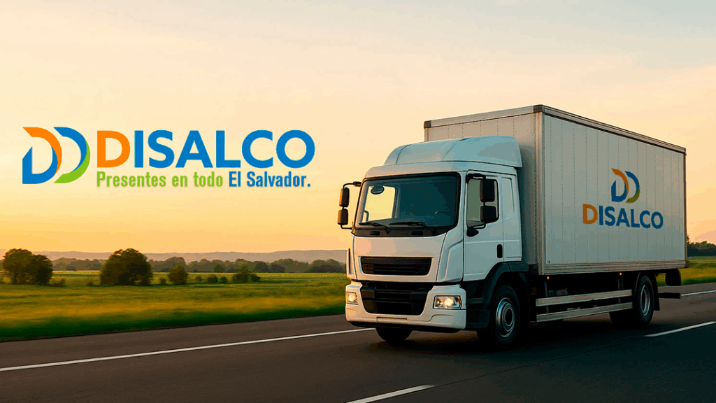 banner de Disalco con camion