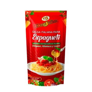 Salsa para espagueti en bolsa